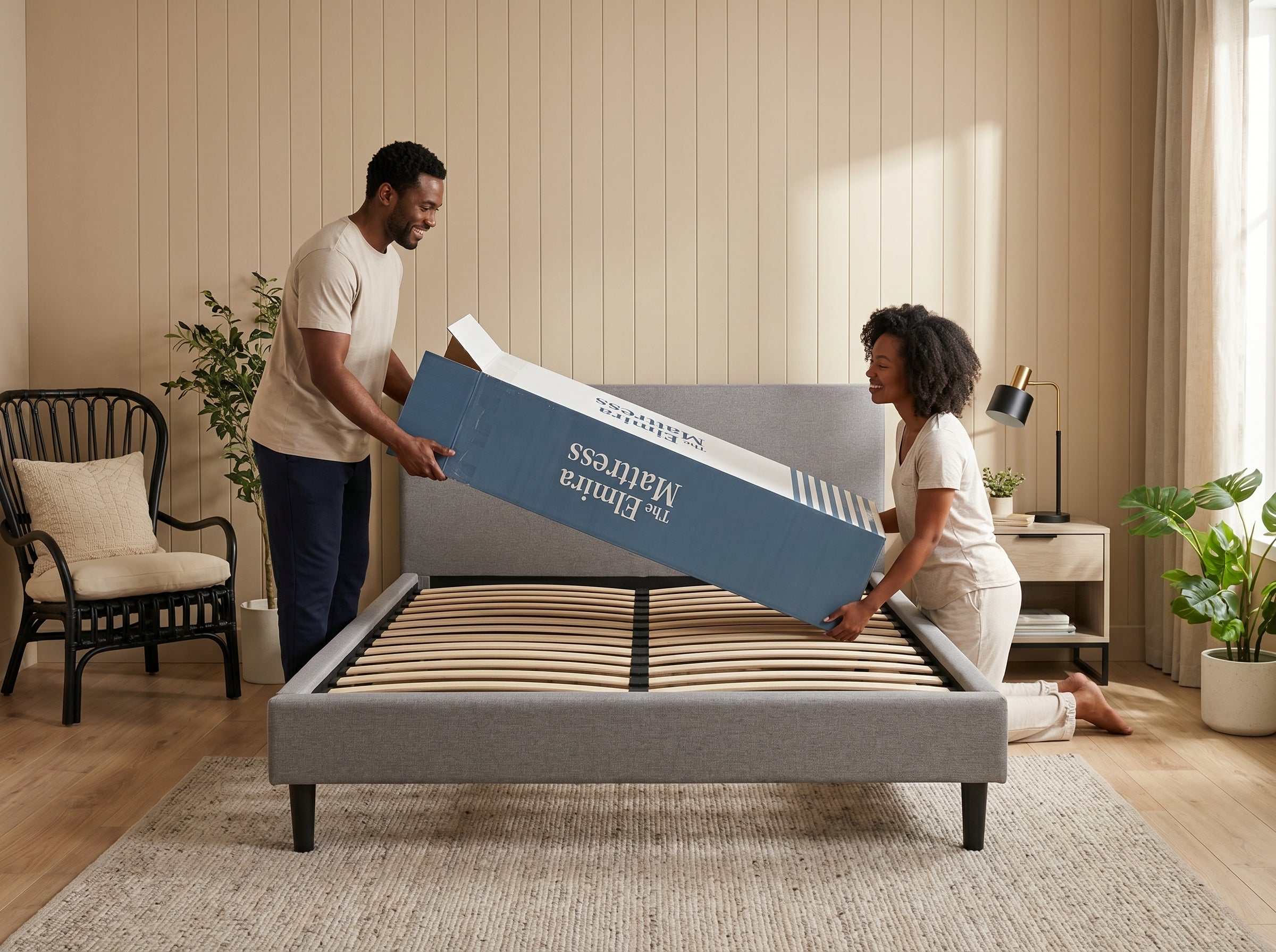 How do I unbox my Elmira Snow Mattress?